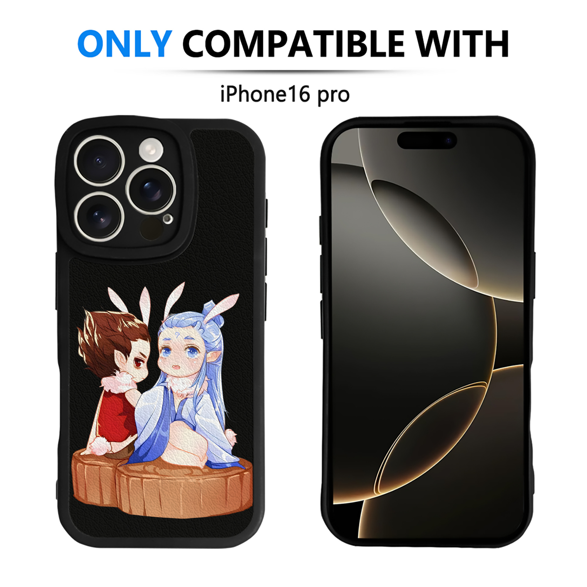 （画像用） Ne Zha 2 ナタ 魔童の大暴れ 【iPhone 16シリーズ対応】シリコンスマホケース（レザー調） 材質：シリコン
